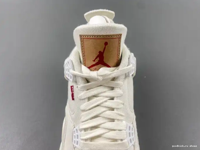 Cheap Air Levi's Jordan 4 AO2571-100 'White' x 0623